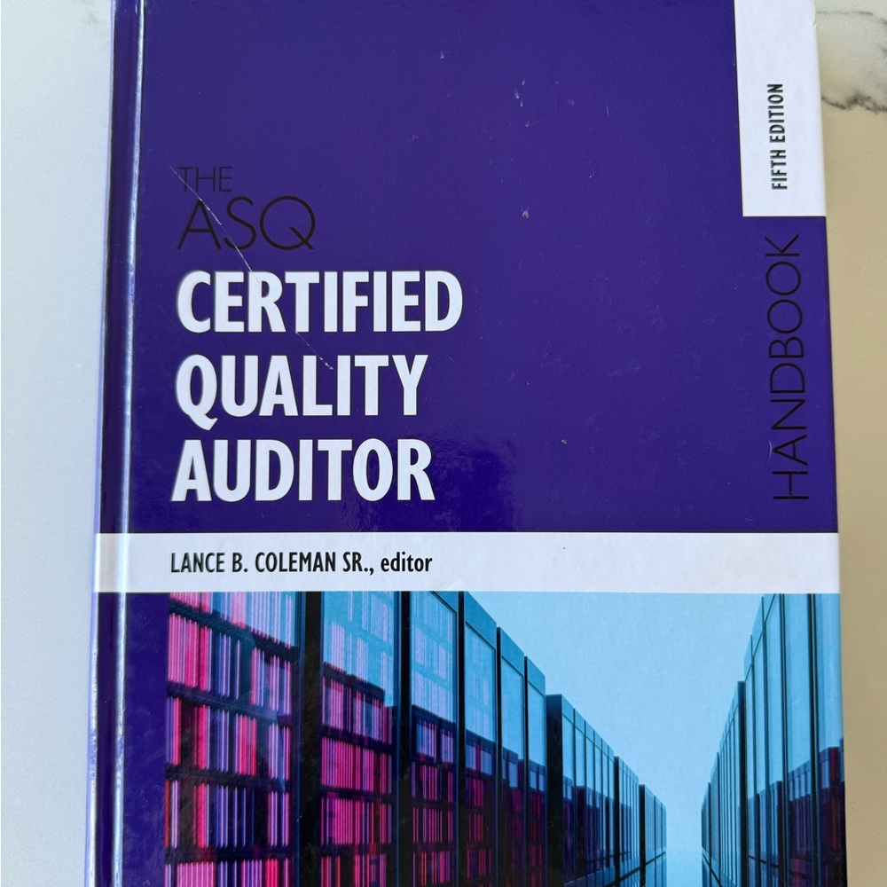 Certified Quality Auditor Handbook - Blue and Purple Cover